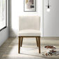 Daley White Fabric Dining Chair (Set Of 2) FredCo