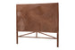 bali & pari Elettra Bohemian Dark Brown Rattan Queen Size Standalone Headboard