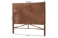 bali & pari Elettra Bohemian Dark Brown Rattan Queen Size Standalone Headboard