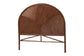 bali & pari Seana Bohemian Dark Brown Rattan Queen Size Standalone Headboard