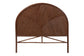 bali & pari Seana Bohemian Dark Brown Rattan King Size Standalone Headboard