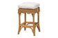 bali & pari Muy Bohemian Scallop Honey Rattan Counter Stool