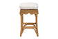 bali & pari Muy Bohemian Scallop Honey Rattan Counter Stool
