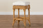 bali & pari Muy Bohemian Scallop Honey Rattan Counter Stool