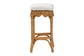 bali & pari Muy Bohemian Scallop Honey Rattan Bar Stool