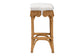 bali & pari Muy Bohemian Scallop Honey Rattan Bar Stool