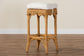 bali & pari Muy Bohemian Scallop Honey Rattan Bar Stool