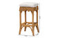 bali & pari Muy Bohemian Scallop Honey Rattan Bar Stool