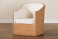 bali & pari Tessa Bohemian Light Honey Rattan Arm Chair