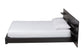 Baxton Studio Elina Modern Ebony Black Wood Queen Size Platform Bed with Built-In Shelves