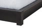 Baxton Studio Elina Modern Ebony Black Wood Queen Size Platform Bed with Built-In Shelves
