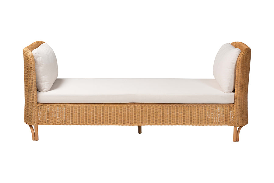 bali & pari Diva Bohemian Light Honey Rattan Daybed