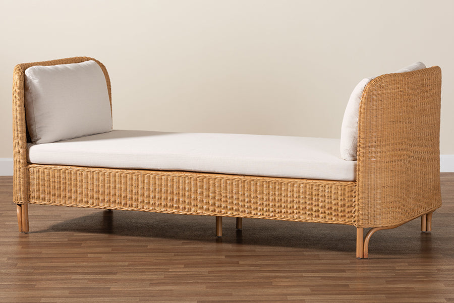 bali & pari Diva Bohemian Light Honey Rattan Daybed