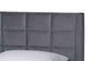 Baxton Studio Payne Modern Glam Grey Velvet and Dark Brown Wood Queen Bed