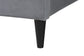 Baxton Studio Payne Modern Glam Grey Velvet and Dark Brown Wood Queen Bed