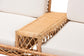 bali & pari Pakis Bohemian Light Honey Rattan Tete-a-Tete Sofa