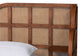 Baxton Studio Cascadia Mid-Century Modern Walnut Brown Wood King Size Wingback Platform Bed