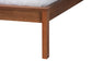 Baxton Studio Cascadia Mid-Century Modern Walnut Brown Wood Queen Size Wingback Platform Bed