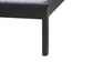 Baxton Studio Cascadia Mid-Century Modern Ebony Black Wood Queen Size Wingback Platform Bed