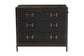Baxton Studio Benton Vintage Black Canvas 4-Drawer Storage Cabinet