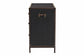 Baxton Studio Benton Vintage Black Canvas 4-Drawer Storage Cabinet