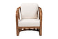 bali & pari Westham Bohemian Natural Rattan and Seagrass Arm Chair