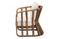 bali & pari Westham Bohemian Natural Rattan and Seagrass Arm Chair