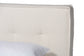 Baxton Studio Laverick Modern Cream Boucle Queen Platform Bed with Border Piping