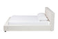 Baxton Studio Bardia Modern Cream Boucle Queen Platform Bed with Wide Railing