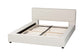 Baxton Studio Bardia Modern Cream Boucle Queen Platform Bed with Wide Railing