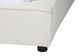 Baxton Studio Bardia Modern Cream Boucle Queen Platform Bed with Wide Railing