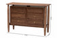 Baxton Studio Alyssa Japandi Walnut Brown Wood 6-Drawer Dresser
