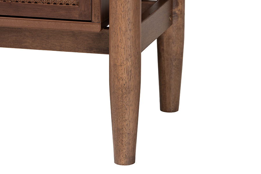 Baxton Studio Alyssa Japandi Walnut Brown Wood 6-Drawer Dresser