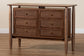 Baxton Studio Alyssa Japandi Walnut Brown Wood 6-Drawer Dresser
