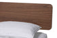 Baxton Studio Alyssa Japandi Walnut Brown Wood Queen Size 4-Piece Bedroom Set