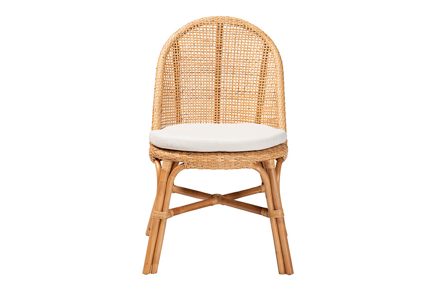 bali & pari Daniela Bohemian Light Honey Rattan Dining Chair