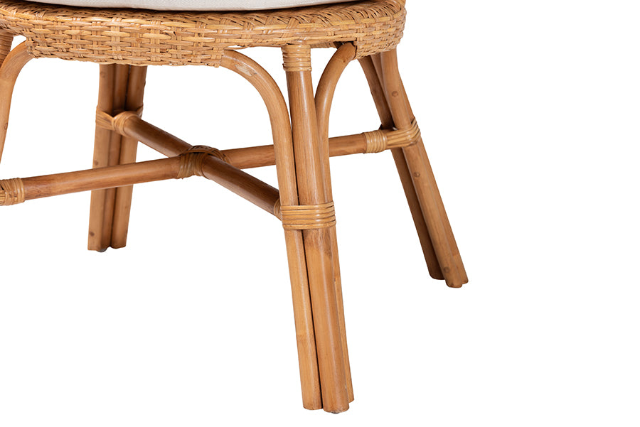 bali & pari Daniela Bohemian Light Honey Rattan Dining Chair