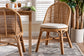 bali & pari Daniela Bohemian Light Honey Rattan Dining Chair