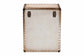 Baxton Studio Agatha Vintage Coffee Canvas 2-Drawer Storage Trunk