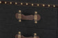 Baxton Studio Agatha Vintage Black Canvas 2-Drawer Storage Trunk