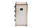 Baxton Studio Jaelyn Vintage Coffee Canvas 4-Drawer End Table