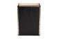Baxton Studio Jaelyn Vintage Coffee Canvas 4-Drawer End Table