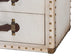 Baxton Studio Jaelyn Vintage Coffee Canvas 4-Drawer End Table
