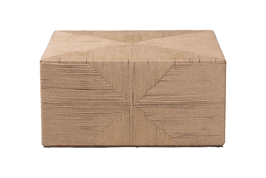 bali & pari Nakita Japandi Natural Jute Coffee Table