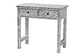 bali & pari Diata Coastal Black and White Mother of Pearl Capiz Shell 2-Drawer Console Table