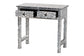 bali & pari Diata Coastal Black and White Mother of Pearl Capiz Shell 2-Drawer Console Table