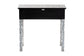 bali & pari Diata Coastal Black and White Mother of Pearl Capiz Shell 2-Drawer Console Table