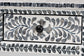bali & pari Diata Coastal Black and White Mother of Pearl Capiz Shell 2-Drawer Console Table