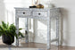 bali & pari Diata Coastal Black and White Mother of Pearl Capiz Shell 2-Drawer Console Table
