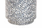 bali & pari Marilla Coastal Black and White Mother of Pearl Capiz Shell Ottoman Footstool